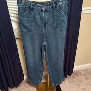 Talbots Summer-weight Straight Leg Blue Ankle Jeans